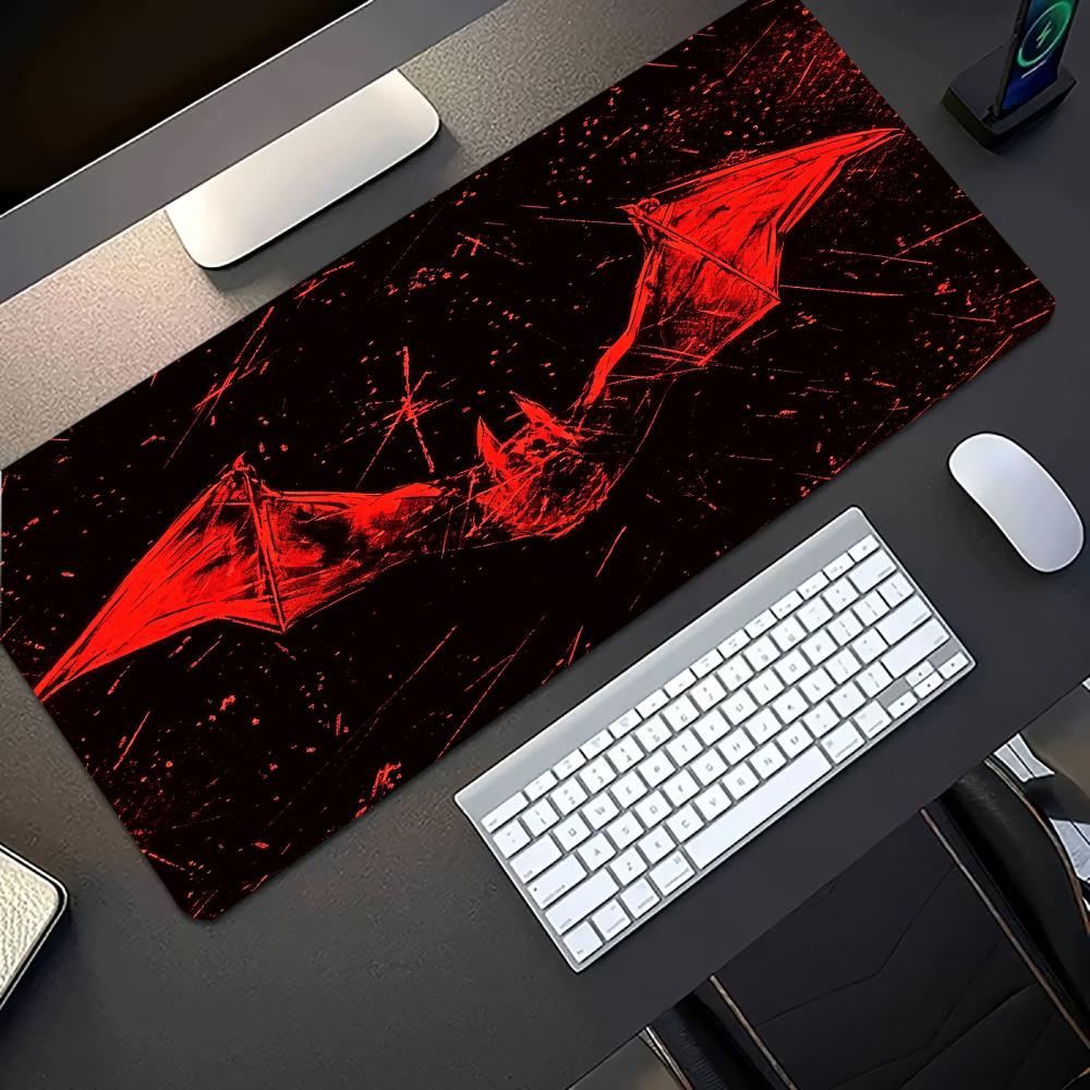 Dark Red Bat Pattern Large Gam - Desk Setup Pc And Laptop review and price