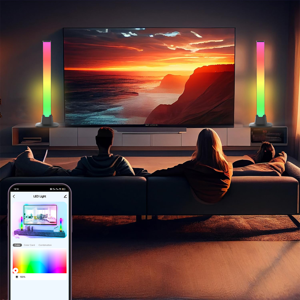 TV Backlight Tuya WIFI RGB LED - Desk Setup With Tv review and price