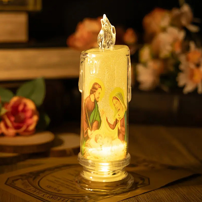 Jesus Virgin Christ LED Candle - Desk Setup Lamp review and price
