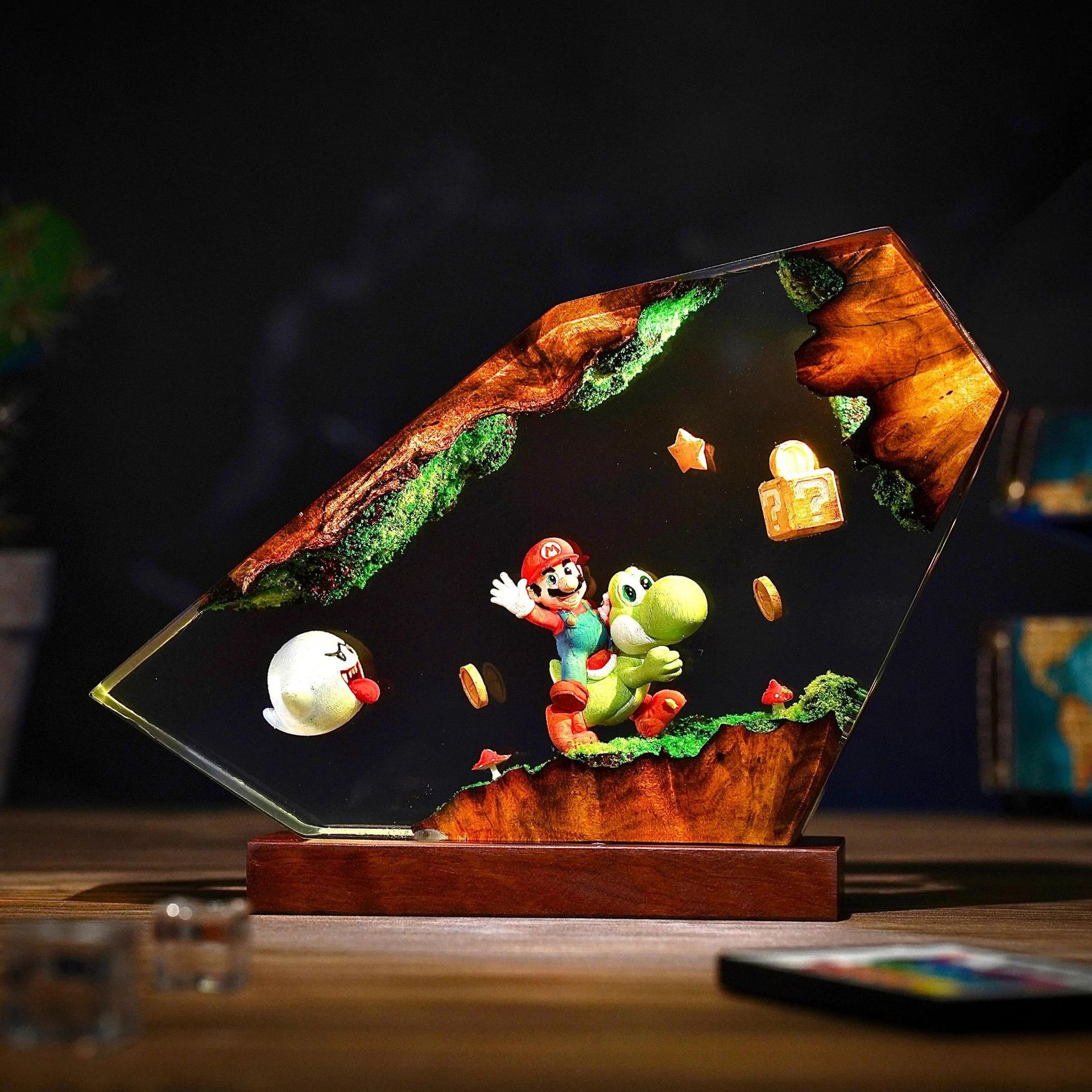 Table Resin Lamp Cartoon Anime - Desk Setup Lamp review and price