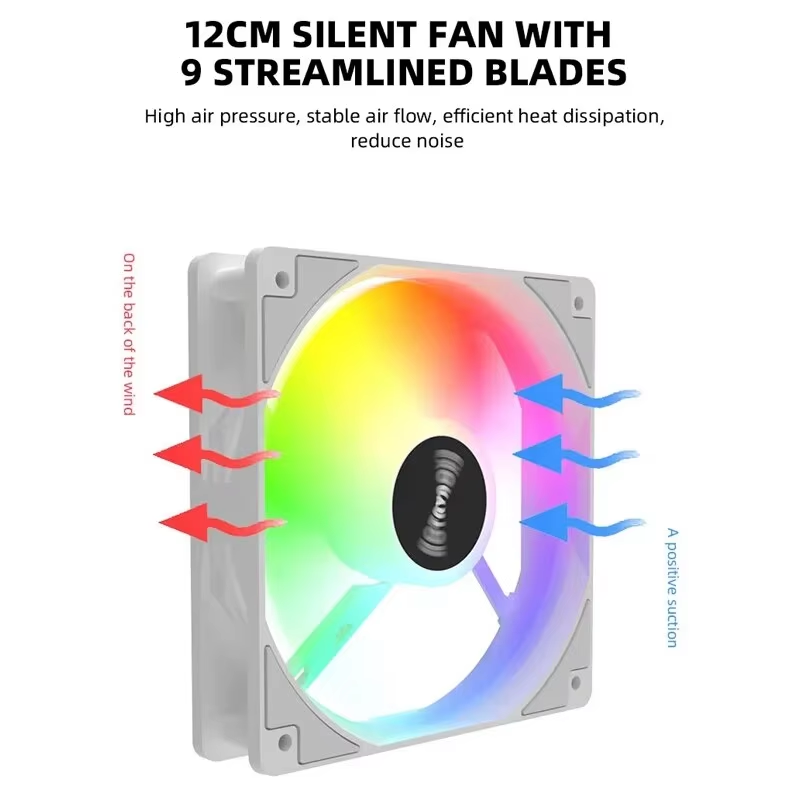 120mm PC Case Fan 12V RGB Cycl - Desk Setup Lamp review and price