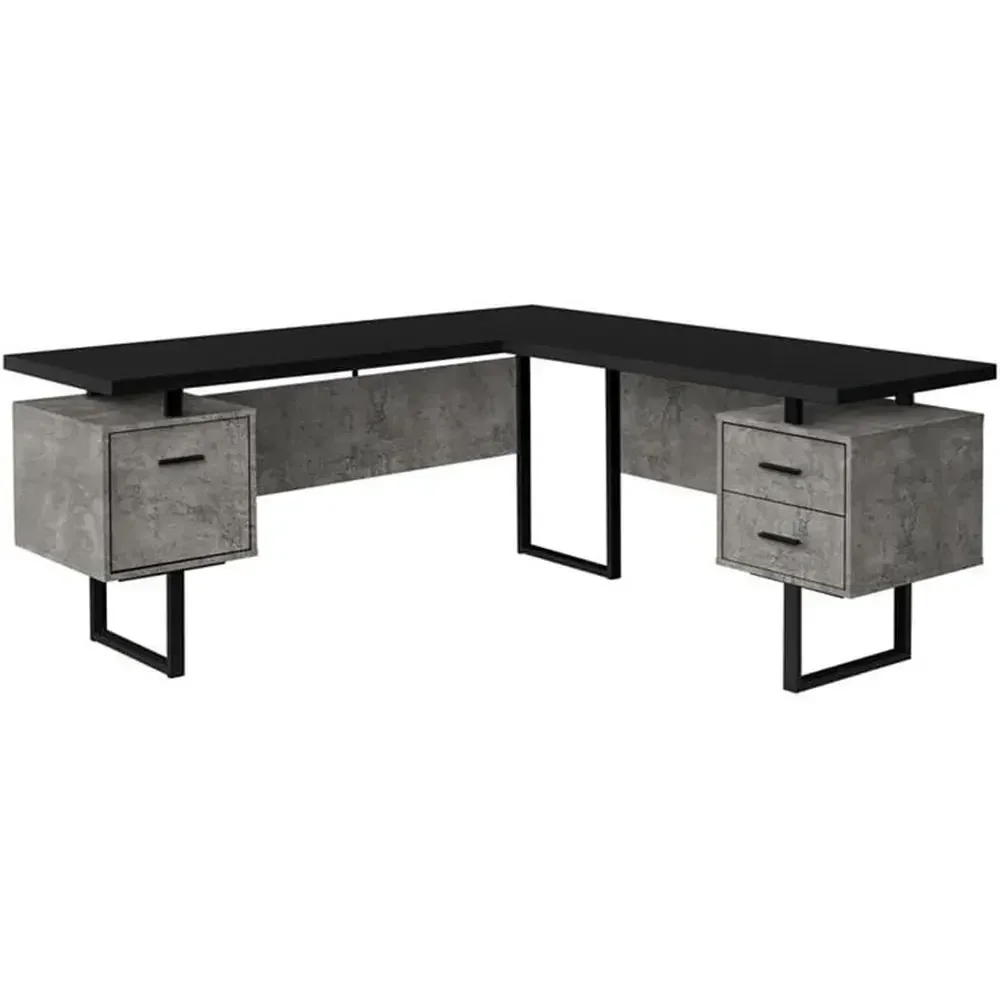 L-Shaped 70 Computer Desk with - Desk Setup L Shaped review and price