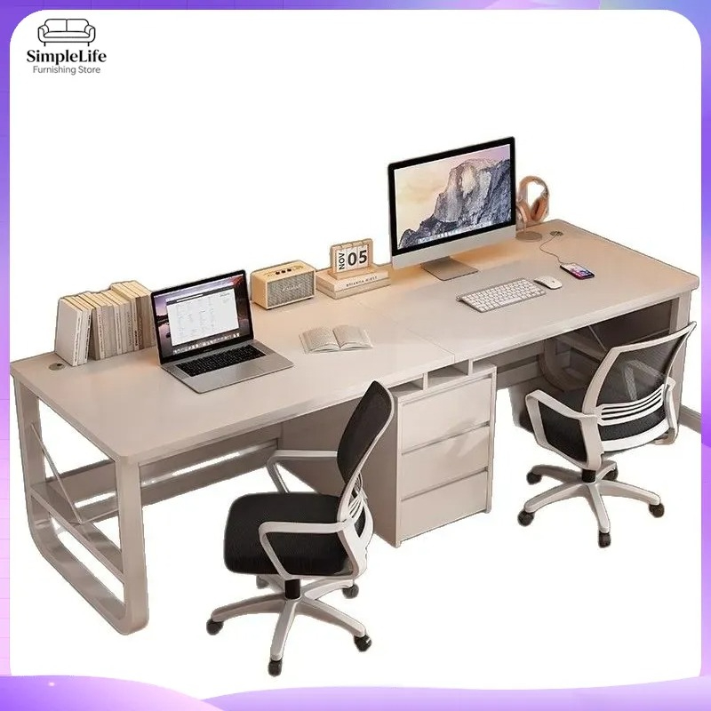 Double Computer Desk for Home  - Desk Setup L Shaped review and price