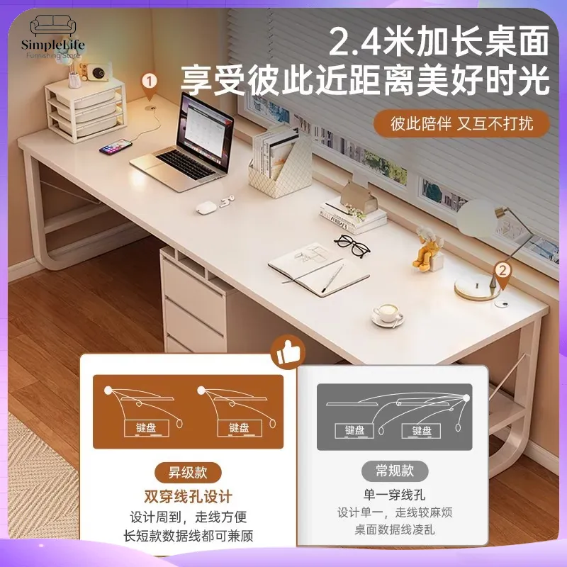 Double Computer Desk for Home  - Desk Setup L Shaped review and price
