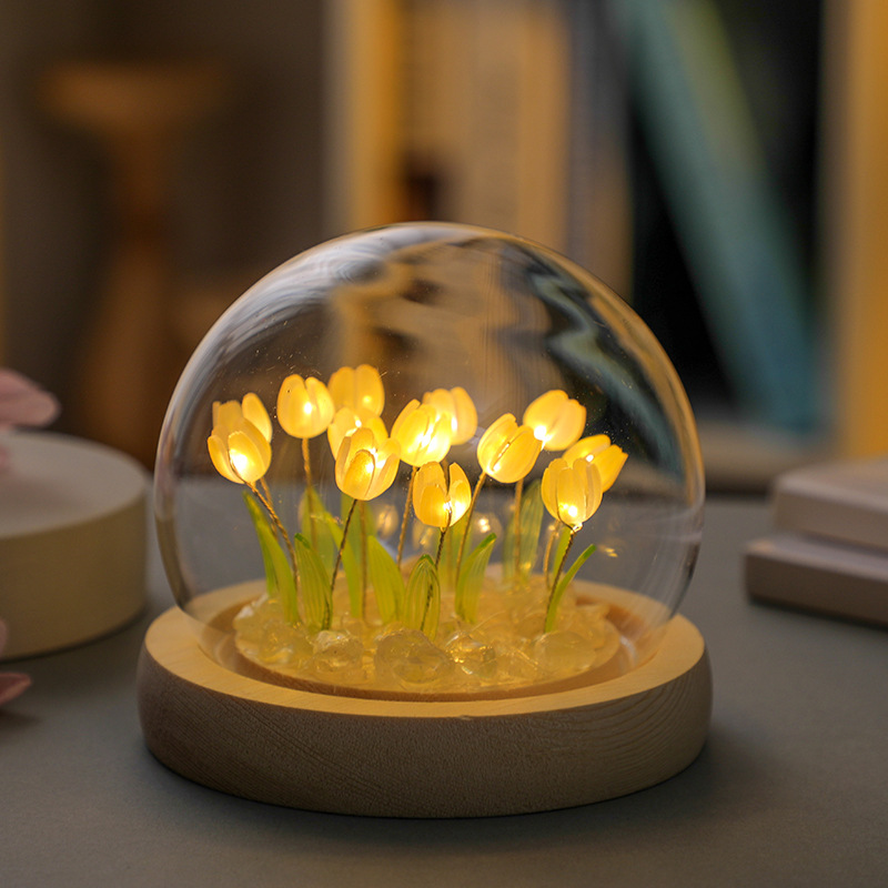 Handmade Tulip Night Lght Hand - Desk Setup Lamp review and price