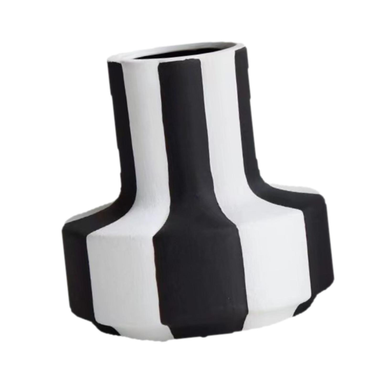 Elegant Black White Stripe Pla - Desk Setup Minimalist review and price