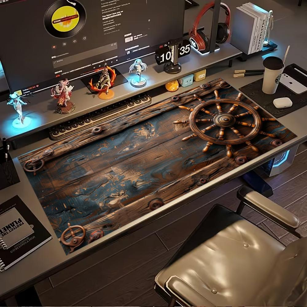 Vintage Pirate Ship Wheel Exte - Desk Setup Pc And Laptop review and price