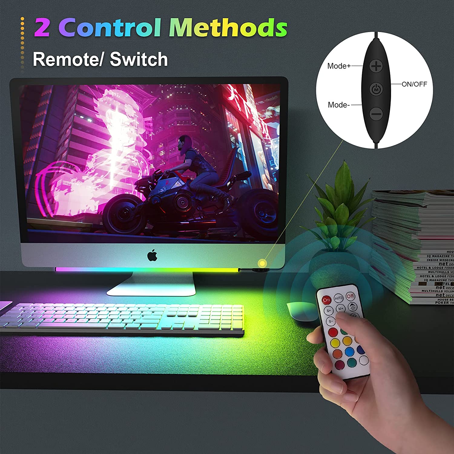 Under Monitor Light Bar RGB Dr - Setup Desk Monitor review and price